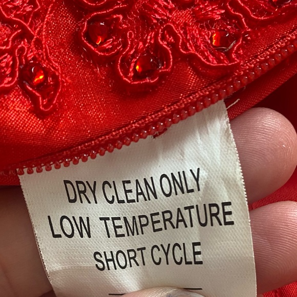 Mori Lee rhinestone beaded lace one shoulder formal prom mermaid dress gown. - Picture 9 of 9